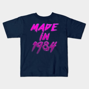 Made In 1984 //// Retro Birthday Design Kids T-Shirt